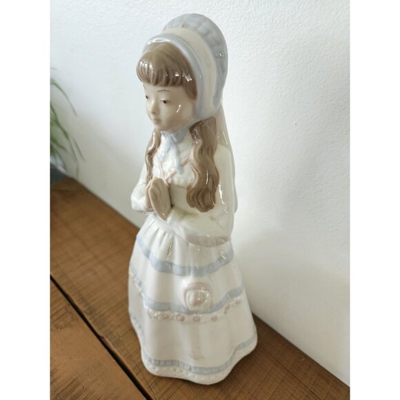 Vintage Mirmasu Figurine Praying Girl First Communion 10.5" - Picture 4 of 9